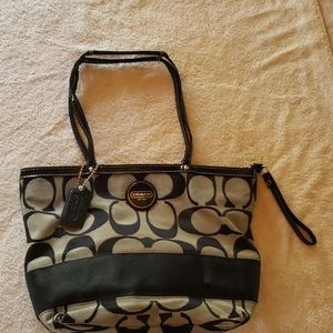 Black & Gray Coach Bag
